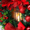 WREATHLUME – Weihnachtslaternenkranz mit Ornamenten und gemütlichem Schein 5