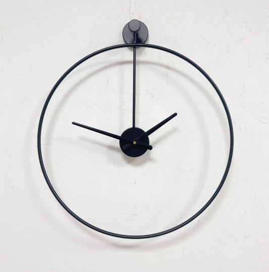 AEROTIME Time Wanduhr – Minimalistische Schwebende Wanduhr Aus Schwarzem Aluminium