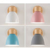 YADIEL Wand Lampe – Nordische Wandlampe Aus Holz Mit Zugschalter