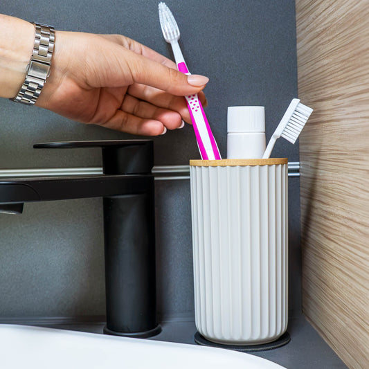 Magnetic Toothbrush Holder including Pad BLACK