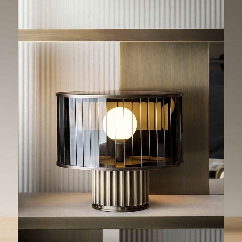 LUMINESCO – Künstlerische Glas-Tischlampe