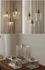 DELFINA Hängeleuchte Drei Glas Schirme Moderner Metallrahmen Stil