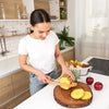 Brotmesser aus Holz mit Rutschfester Schneidehilfe