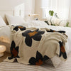 CAS - Gestrickte Decke Mit Blumenmuster