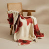 CAS - Gestrickte Decke Mit Blumenmuster