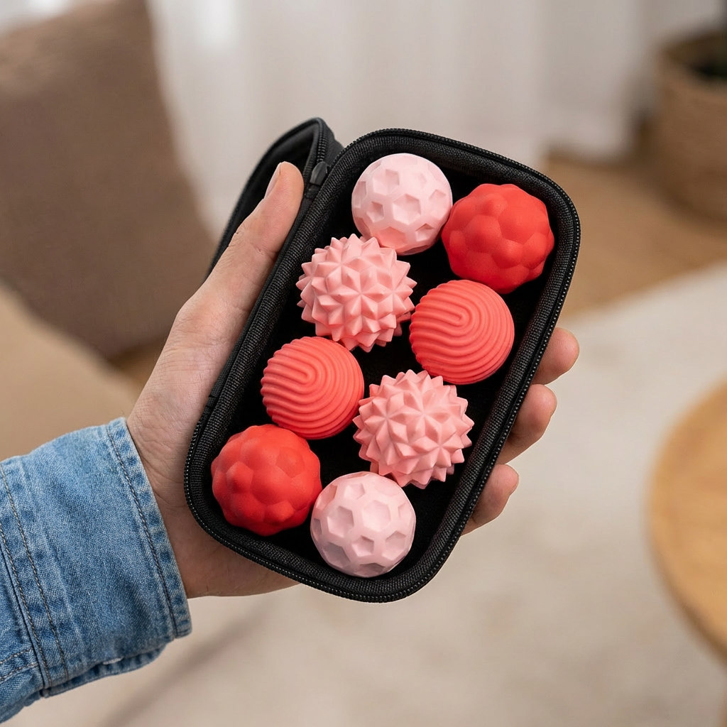 Magnetische Silikonkugeln – Sensorisches Beschäftigungsspielzeug für Stressabbau und Entspannung