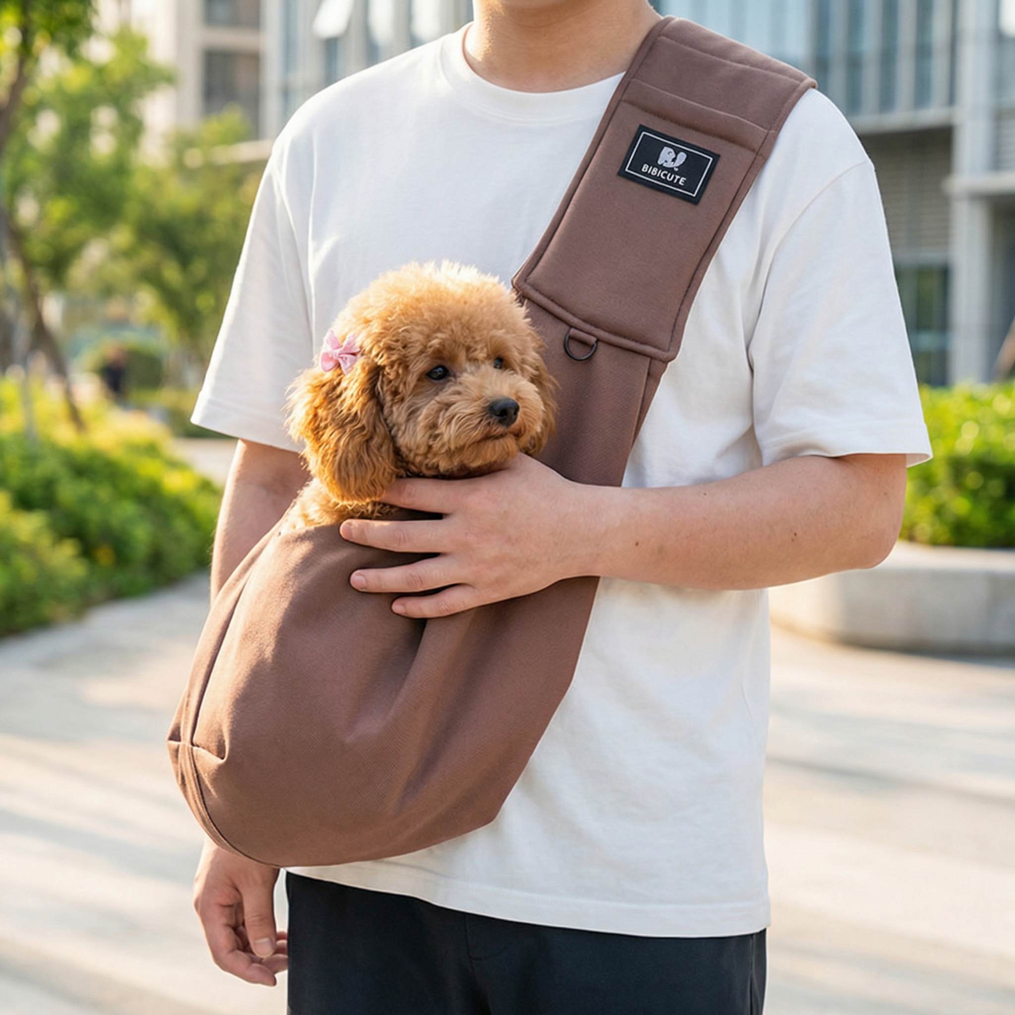 Tragbarer Hunde Schulterrucksack – Atmungsaktiv, Wasserabweisend & Sicher