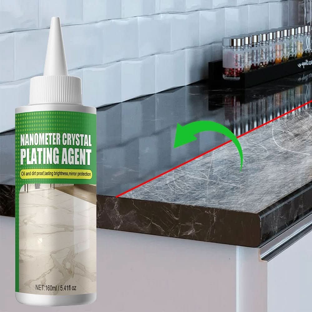 Stone Nanocrystals Coating for All Stone Surfaces – 160ml Transparent High-Gloss Finish, Safe for Food Areas-2