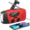 Notfall-Solar-Radio mit Kurbel – Tragbares Dynamo-Radio mit Powerbank & LED-Taschenlampe