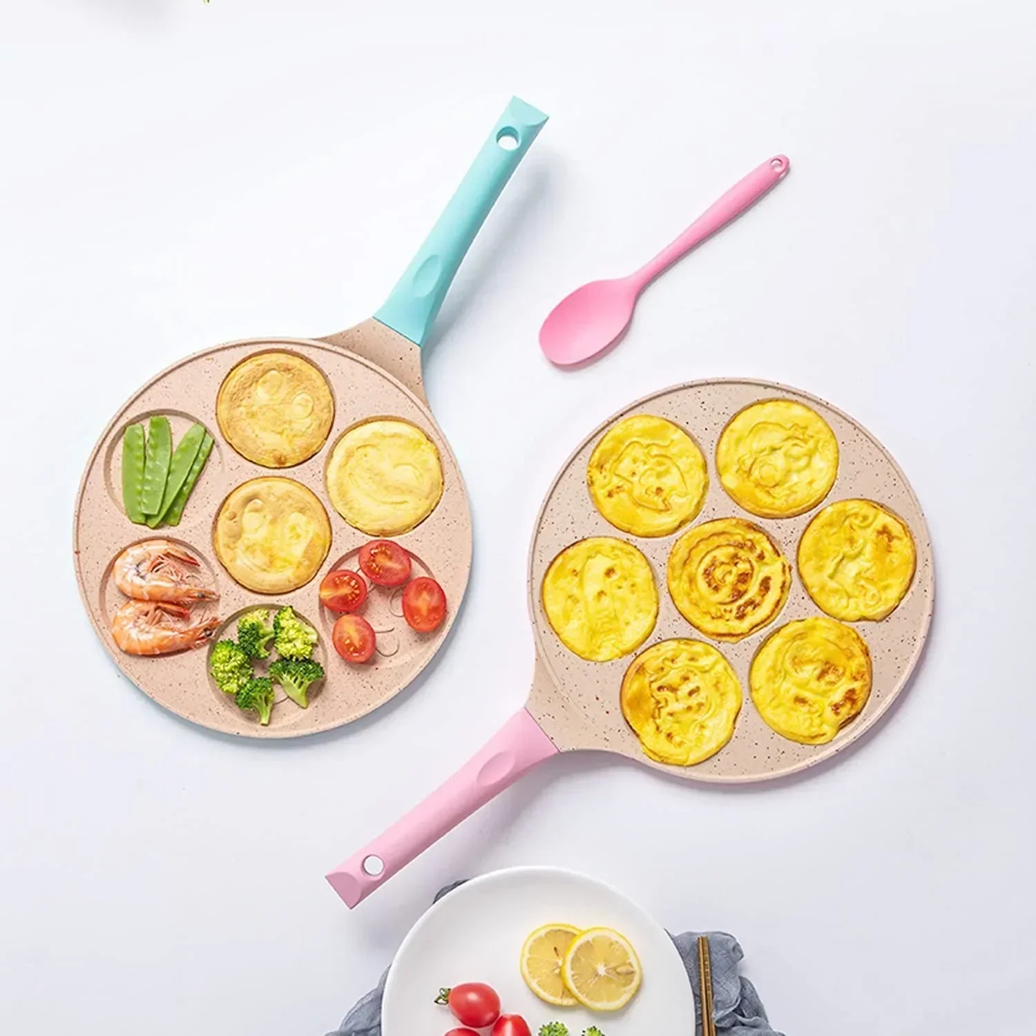 Frühstücksbratpfanne für Kinder – Lustige Pfannkuchen- & Spiegelei-Formen