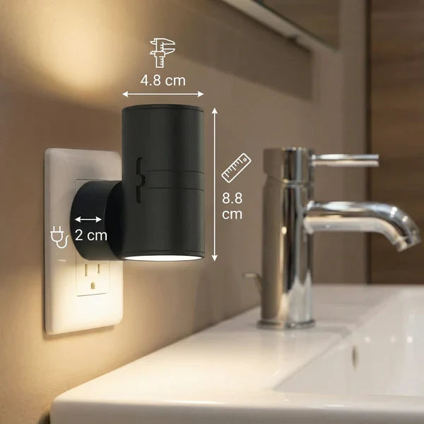 LED Nachtlicht für die Steckdose – Dimmbares Orientierungslicht mit Lichtsensor für ein gemütliches Zuhause