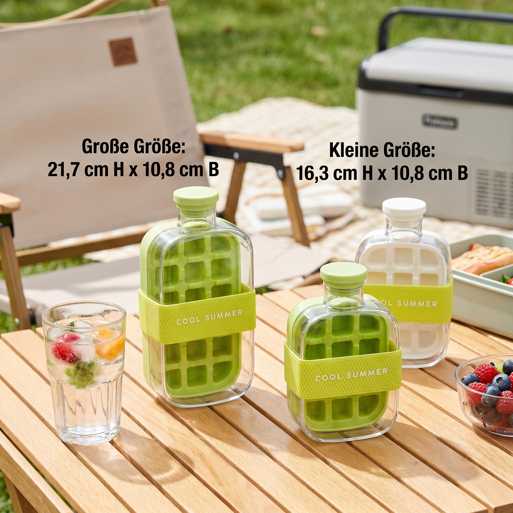 2in1 Eiswürfelform und Trinkflasche