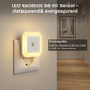 LED Nachtlicht Set mit Sensor – platzsparend & energiesparend