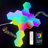 Interaktive Sechseckige LED-Panels mit RGB-Farbsteuerung und Musik-Synchronisation