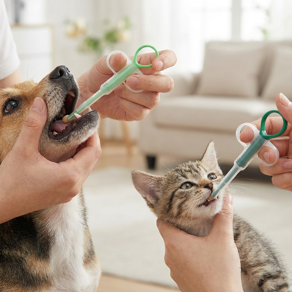 Tablettengeber für Haustiere – Einfacher Medikamenten-Spender für Hunde & Katzen