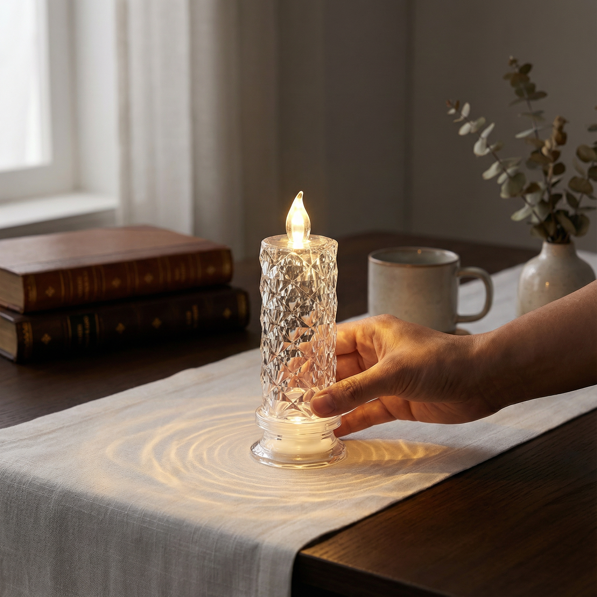 LED Kristall Kerzen Licht