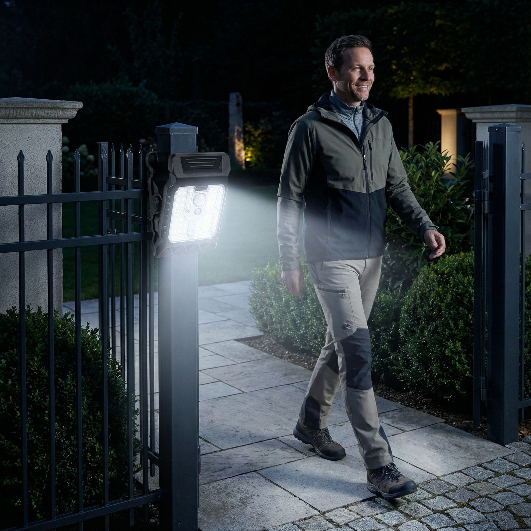 Praktische Klip Solar Lampe mit Bewegungssensor