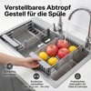 Verstellbares Abtropf Gestell für die Spüle