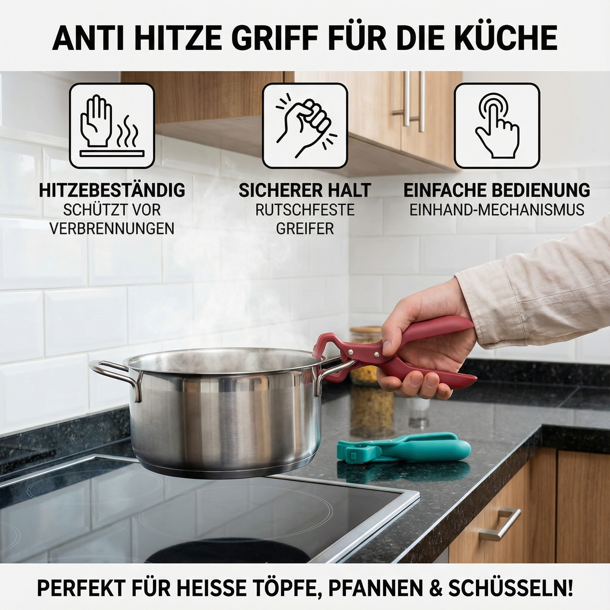 Anti Hitze Griff für die Küche