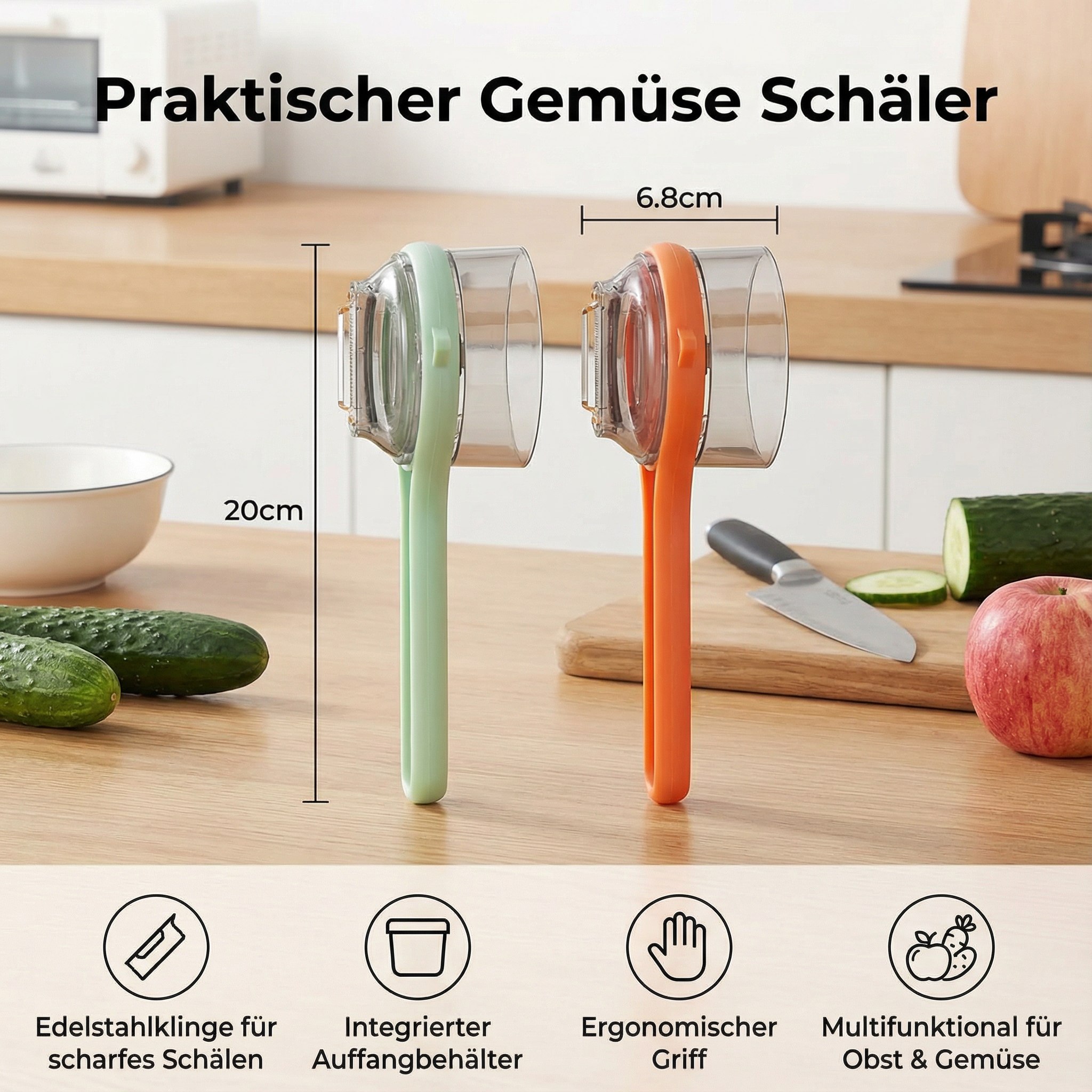 Praktischer Gemüse Schäler