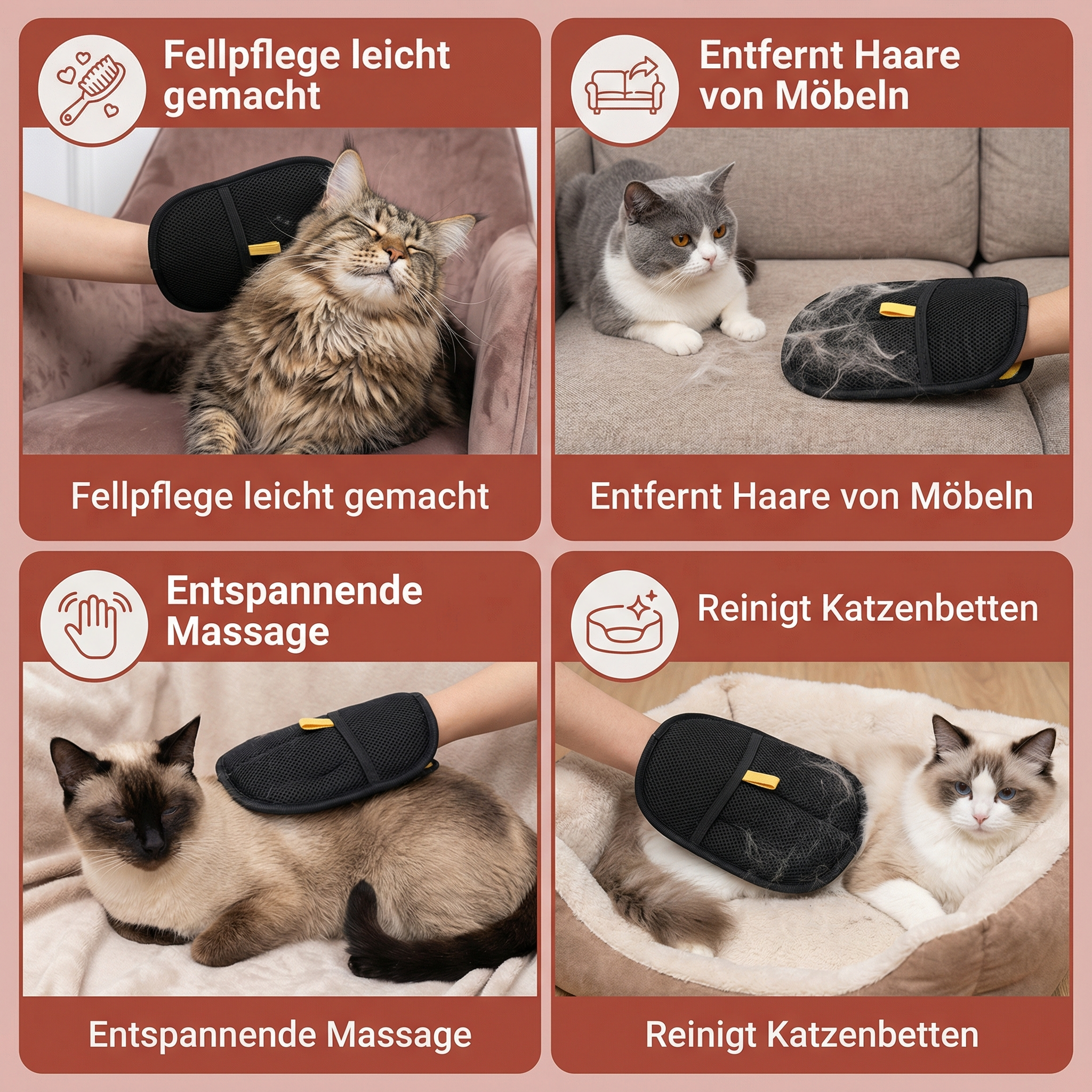 Praktischer Haarentfernungs-Handschuh