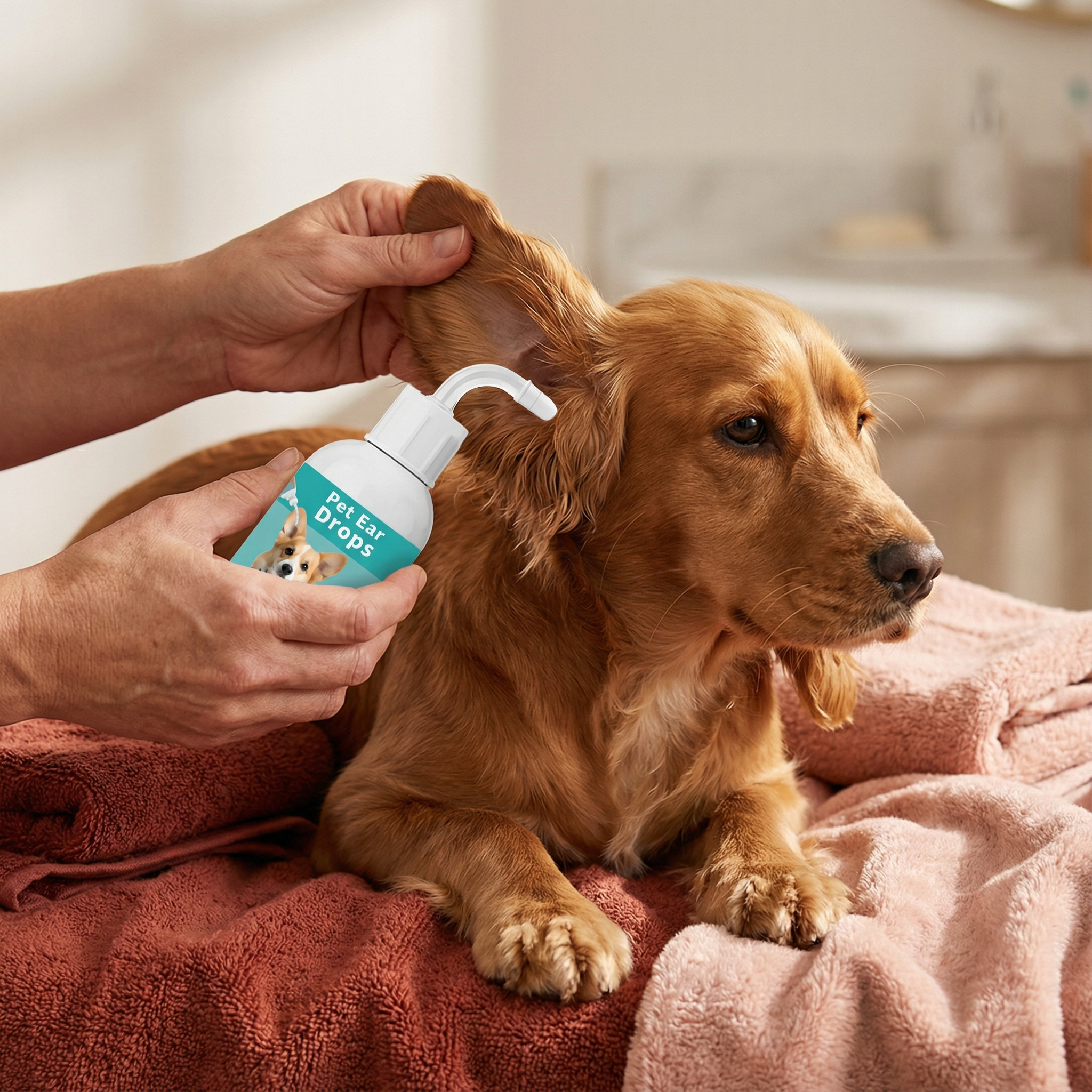 Natürliches Ohren Reinigungsmittel für Hunde
