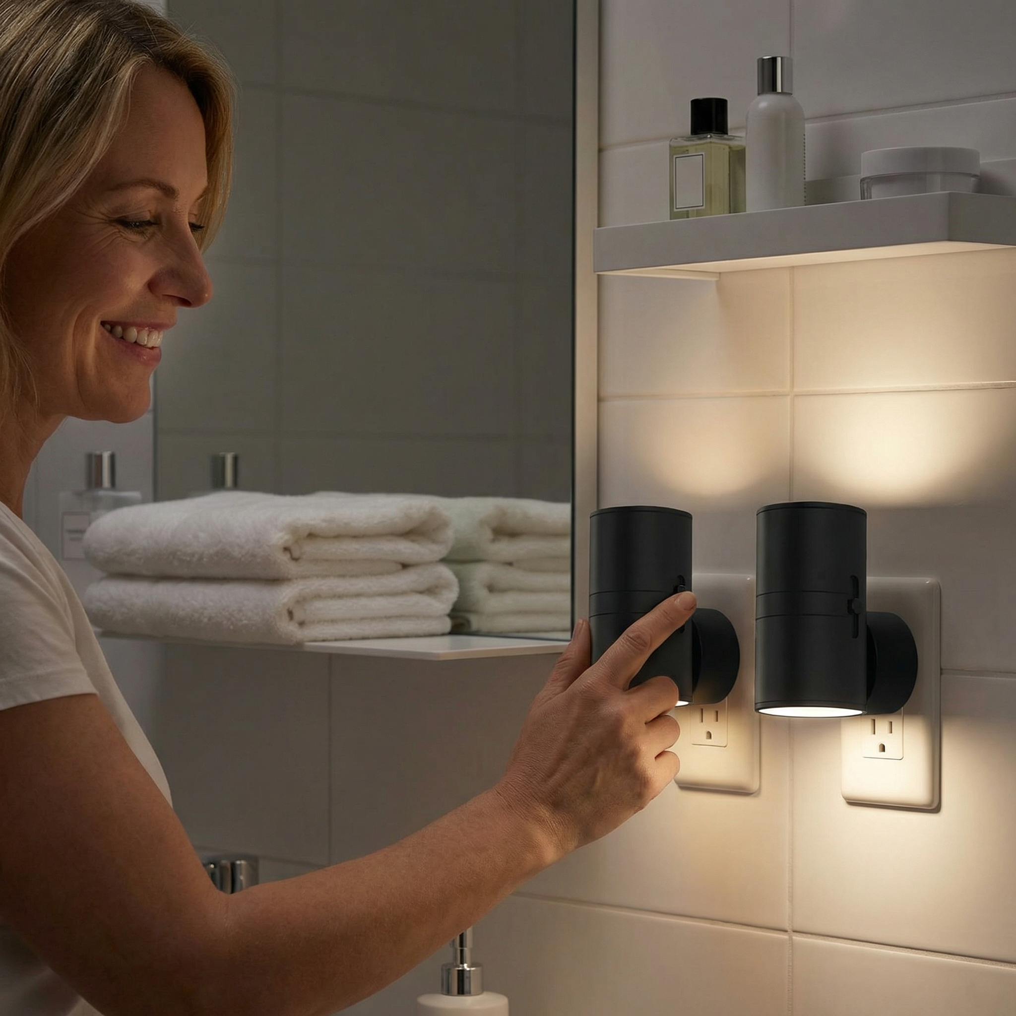 LED Nachtlicht für die Steckdose – Dimmbares Orientierungslicht mit Lichtsensor für ein gemütliches Zuhause