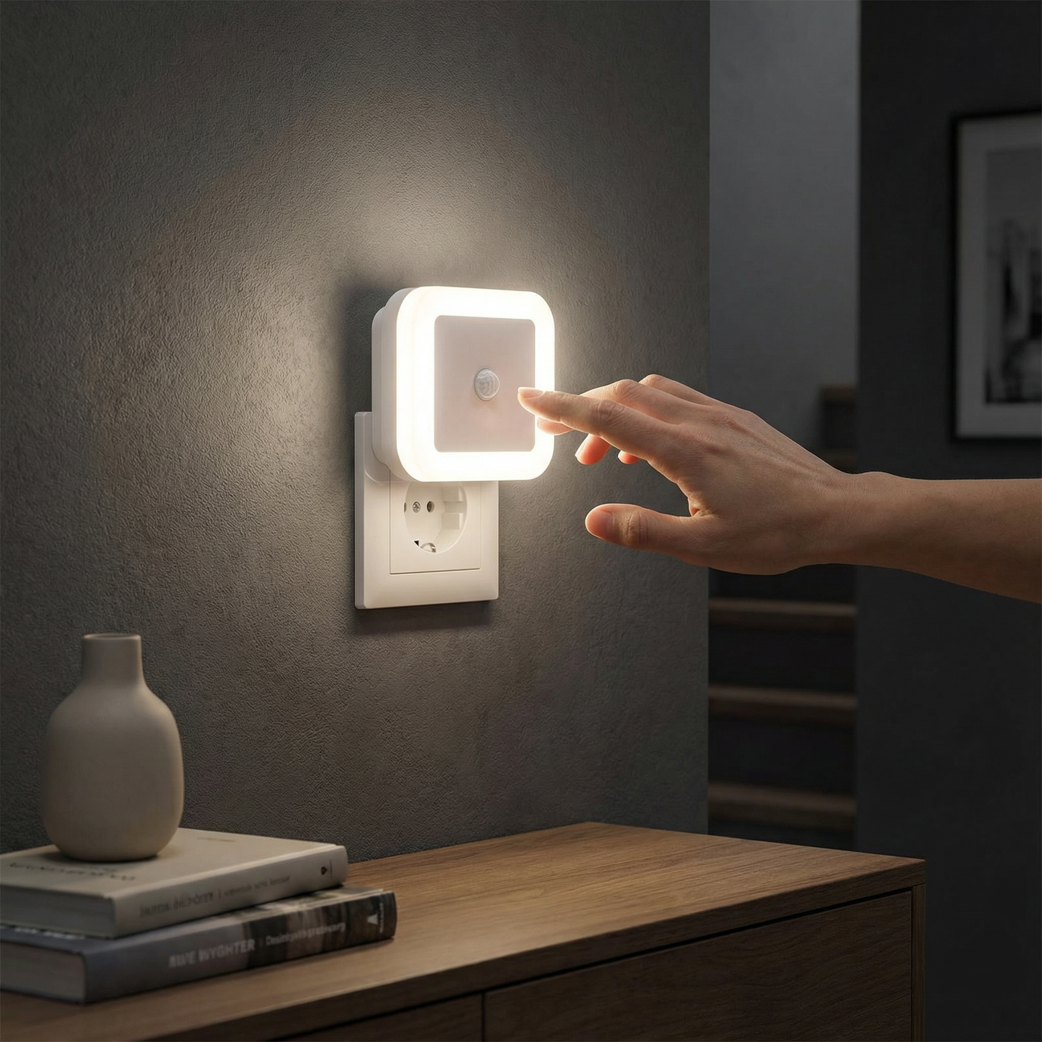 LED Nachtlicht Set mit Sensor – platzsparend & energiesparend