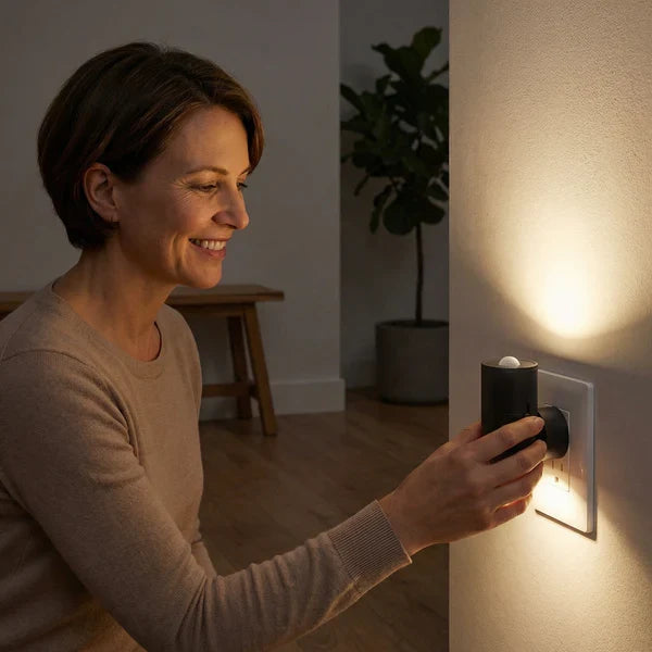 LED Nachtlicht für die Steckdose – Dimmbares Orientierungslicht mit Lichtsensor für ein gemütliches Zuhause